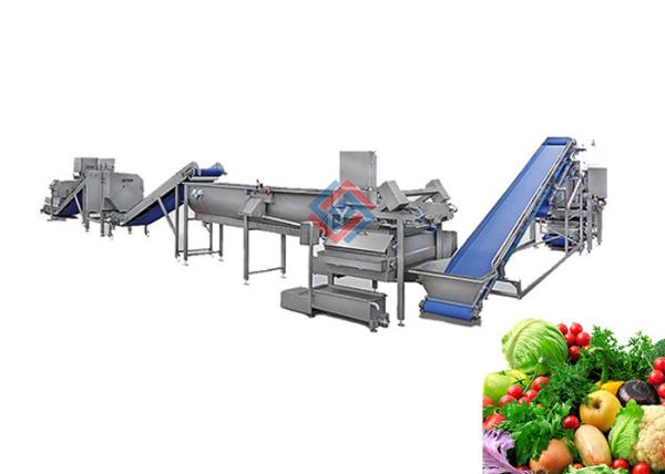 Quality Commercial Fruit Vegetable Washer Machine , Vegetables Processing Line for sale