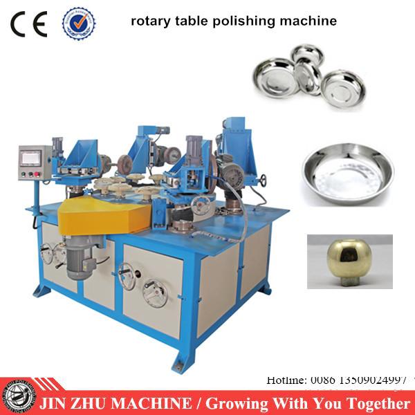 Quality Rotary Table Buffing And Polishing Machine , Buffing Machine For Stainless Steel Utensils  for sale