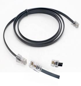 Custom Black RJ45 8P8C to DSL RJ11 6P4C Telephone Modem Wan Cable