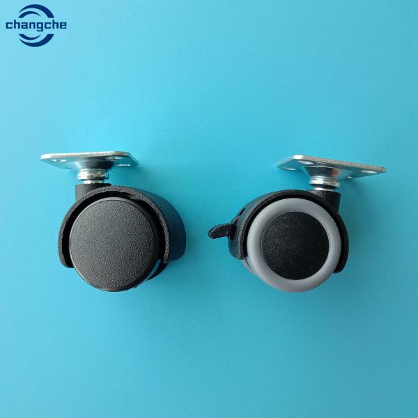 Quality Furniture Hardware TPR Swivel Castor Wheels 1 inch 50mm 42x42mm for sale