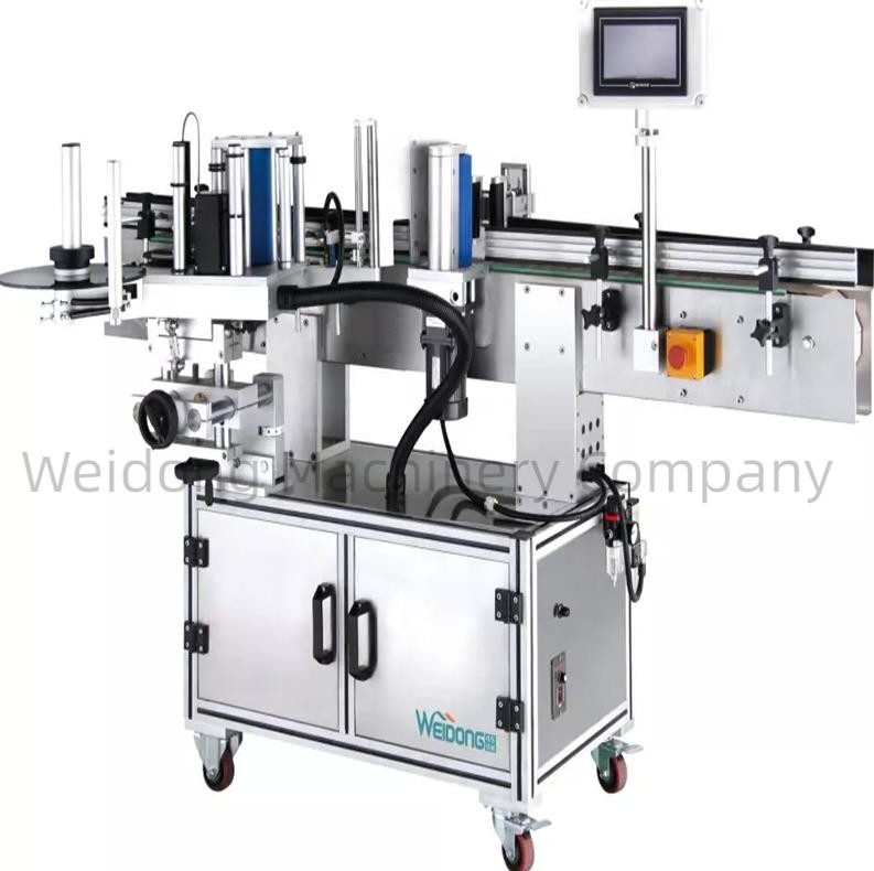 220V Double Sided Filling Capping Labeling Machine Electric Rustproof