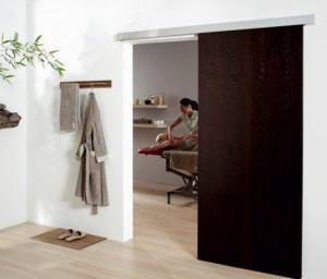 Manual open Anti-clamp Semi automatic door , indoor auto slide door