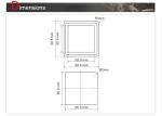 Elevator Hitachi Braille Button / Elevator Push Button Size 39x39 Mm