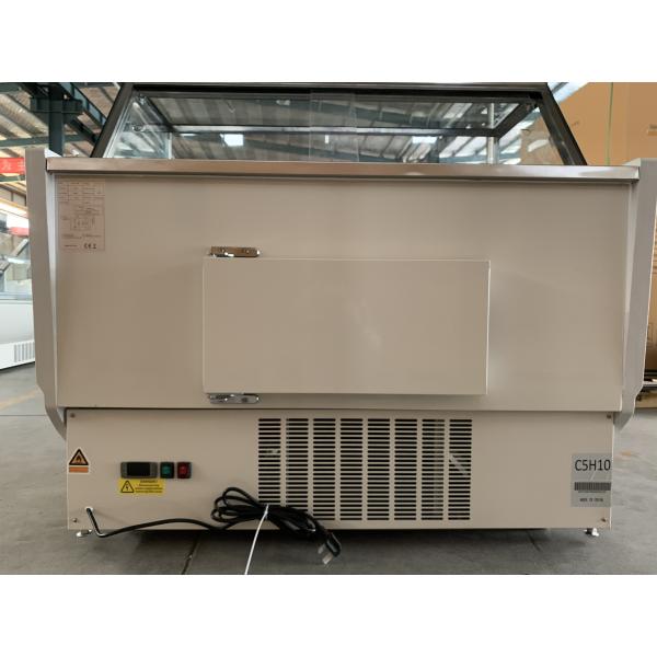 R404a Front Curved Glass Door Deli Display Fridge 1500mm Fan Cooling