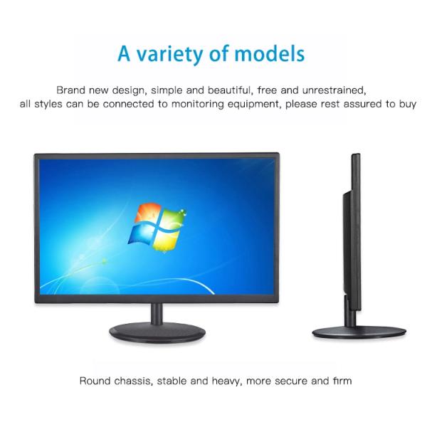 1600x900 350cd/M2 Wall Mount Computer Monitors 20 inch Wide Screen