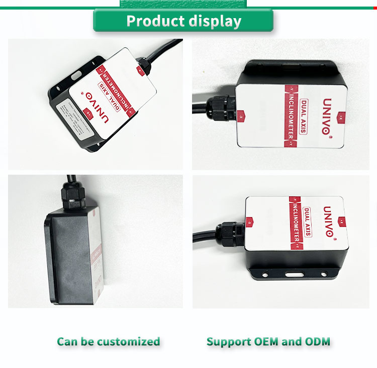 UNIVO UBIS-826 High Precision Dual Axis Inclinometer with 4-20mA RS232 RS485 TTL CAN
