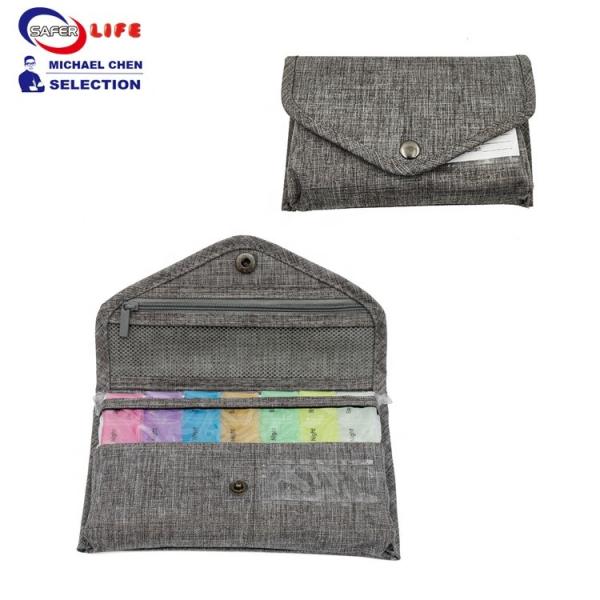 Quality Small 7 14 Day Pill Organizer Wallet Pill Holder Case Box Container Holder 20cm for sale