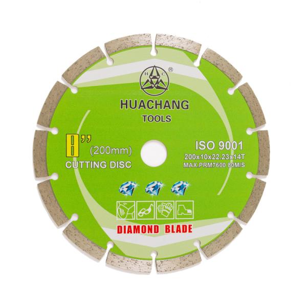 200mm 8" 250mm 10-Inch Segmented Diamond Blade For Wet Or Dry Cutting Concrete 200x22mm