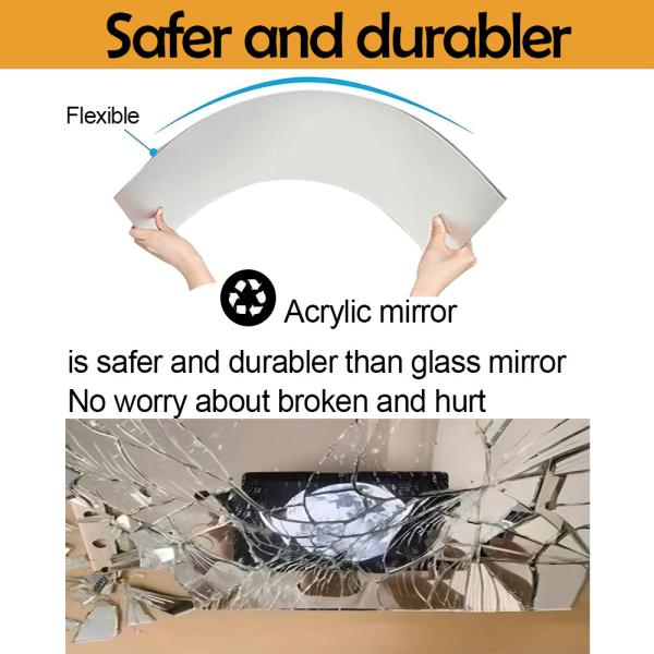 Acrylic Modern Wall Mirror For Daily Home Decor 30Pcs Per Box