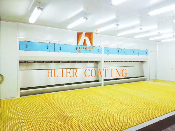 Quality Electrostatic Painting Line For Water Curtain Spray Booth With Pumpless Water Circulation System And Simplified Structure for sale