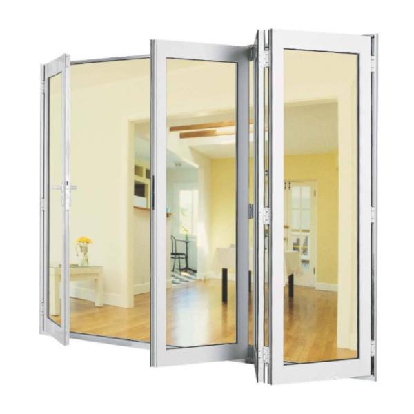6061 6005 Aluminium Folding Door 4 Sash Aluminium Bifold Door