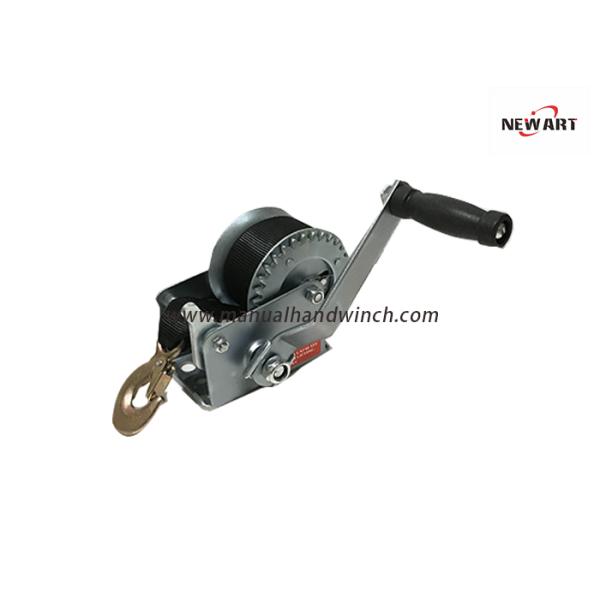 540kg Zinc Coated Manual Boat Winch , 225Mm Handle Ratchet Hand Operated Winch
