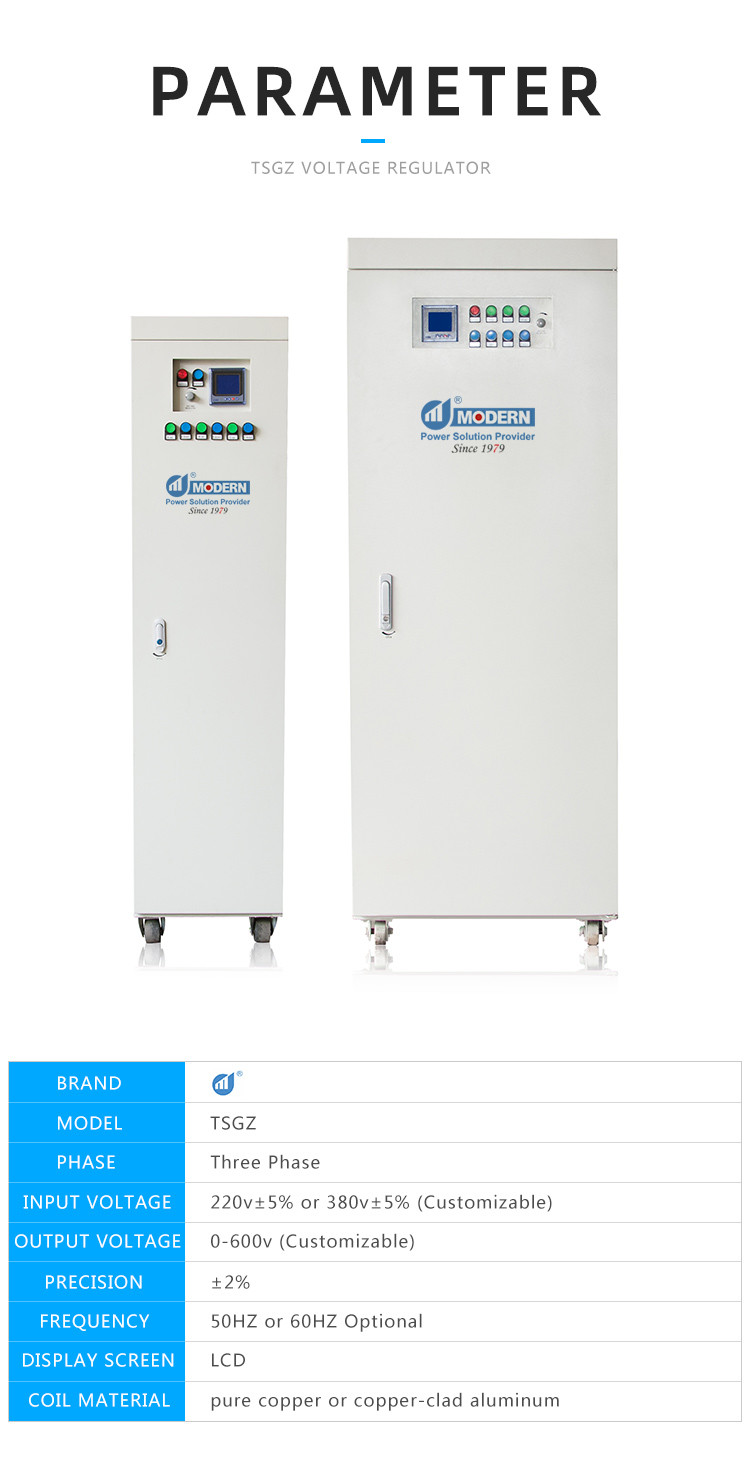 Touch Screen HMI TSGC2 SVC Three Phase Voltage Regulator