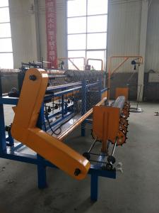 China Heavy Duty 5.0mm Double Wire PLC Chain Link Making Machine on sale