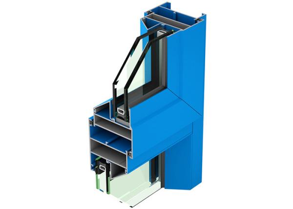 Quality High Prformance Flat Open Aluminium Window Profiles Mill Finish Surface for sale