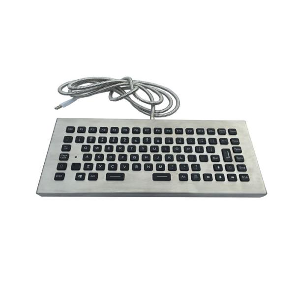 Quality Backlit Desktop Rugged Vandal Proof Keyboard Waterproof With 12 Function Keys for sale