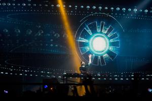 Buy cheap Reusable 3D Holographic Projection System HoloGauze Screen Mesh Screen For Stage product