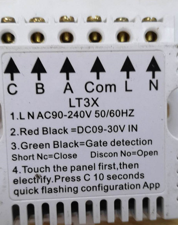 AC 90-240V APP Control ABS Garage Door Switch