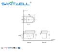 Wall Mounted Concealed Cistern Ceramic Toilet Modern Water Saver Flush Types
