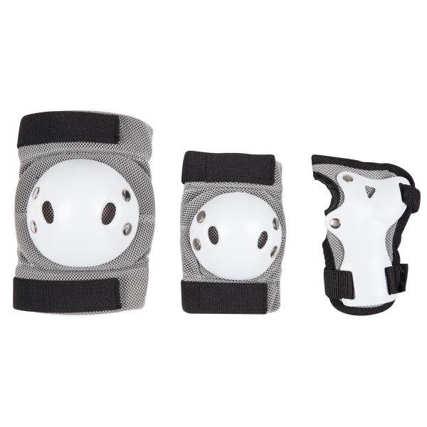Quality Grey Roller Skating Protective Gear 3 IN 1 Knee Elbow Wrist Pad Protective Gear Set for sale