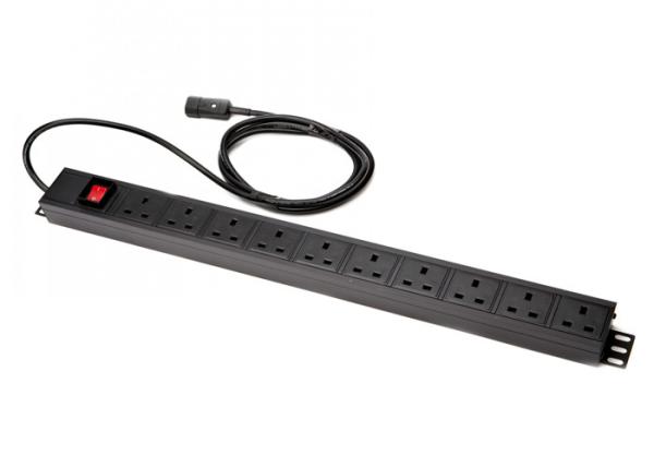 Quality Universal Sockets Basic PDU Power Distribution Unit Rack Mount Power Strip for sale