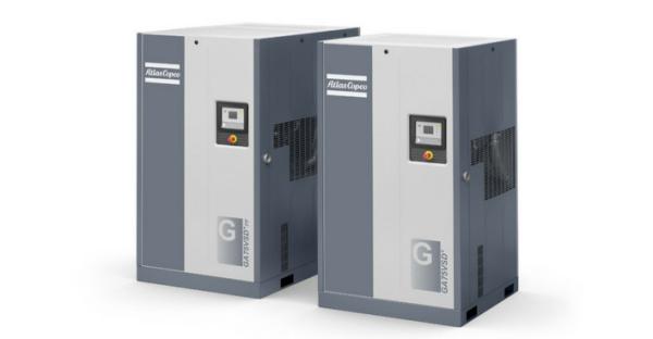 Quality 75kW Atlas Screw Air Compressor GA Series GA 75 73dB(A) Noise level ISO 8573-1 for sale