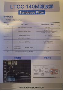 LTCC 140Mhz Bandpass Customized Rf Power Splitter
