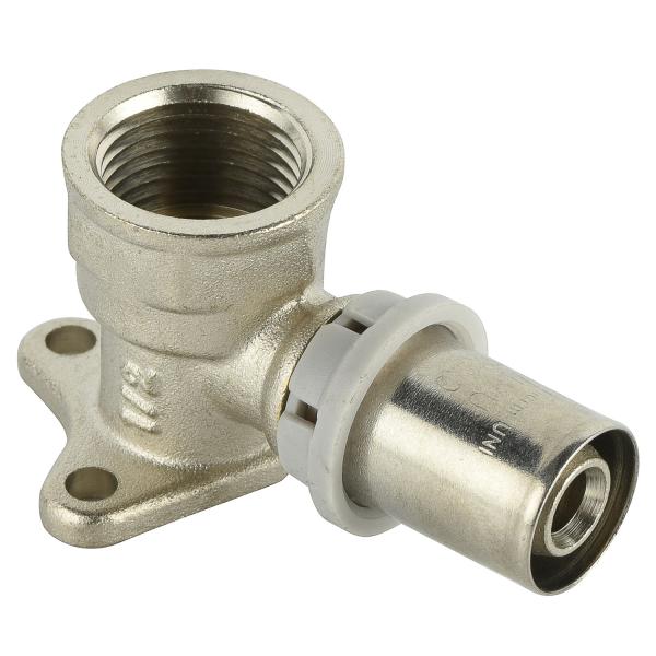Brass press pipe fitting reducing tee connector for pex al pex water heating plumbing fittings