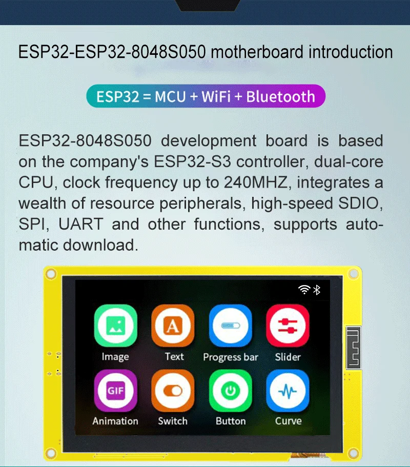 TFT RGB 65K Color LCD Display Module With 800*480 Pixel Resolution
