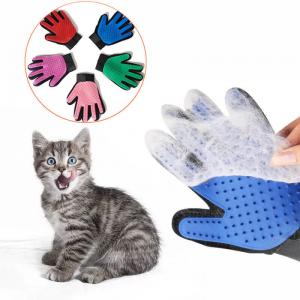 Buy cheap Colourful Cat / Dog Grooming Gloves Hair Deshedding Brush For Bath Clean product