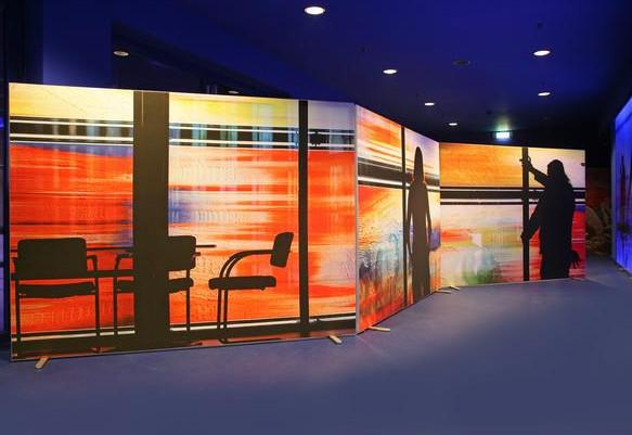 Quality Advertising Display Fabric Frameless Light Box Backlit 1.2 Kg/Meter Weight for sale