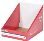 Litho CMYK Custom Printed Display Boxes Clay Coated Paper Yellow