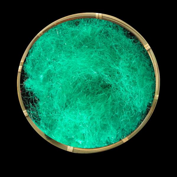 Makeit Jade Green Dope Dyed Fiber For Clothing Industry