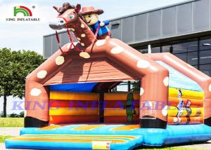 China Giant Cowboy Inflatable Bouncy Castle For Adults And Kids To Celebrate on sale
