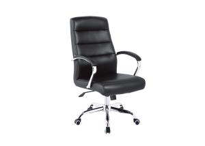 Buy cheap Ergonomically Staff 57cm Leather Desk Chair With Wheels product