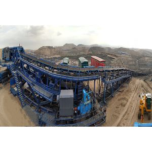 Buy cheap Bulk Material Curved Belt Conveyor System Long Distance product