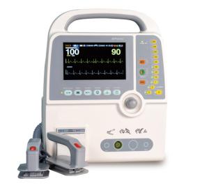 Medical Biphasic Automated External Defibrillator AED Defibrillator With Monitor