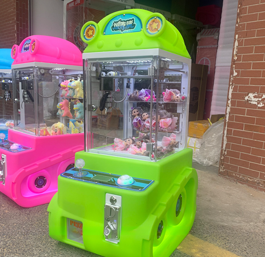 Coin Operated Prize Brick Stacker Game Arcade Machine With All Kinds Of Plugs