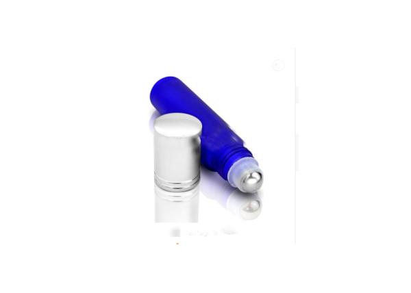 Quality roll on perfume bottles 5ml 10ml 20ml  recycled glass bottles black blue red pink green cap plastic and metal roll frog for sale