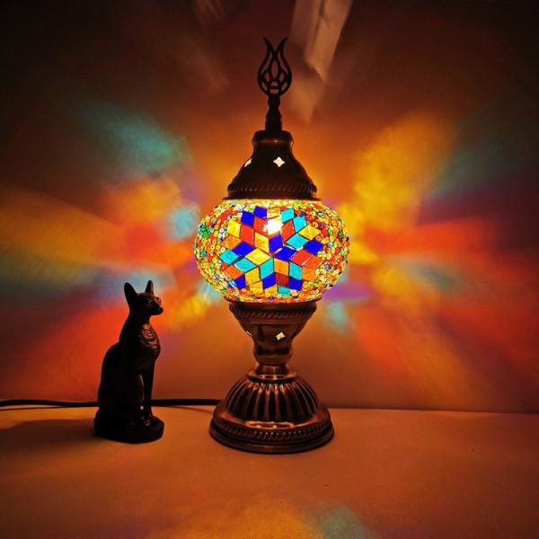 Quality Turkish mosaic table Lamp vintage art deco Handcrafted retro table lamp(WH-VTB-06) for sale