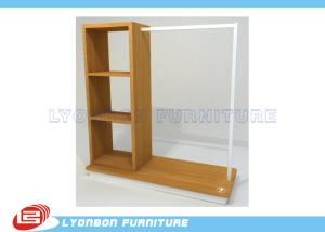 China ISO Multi Functional Clothing Display Racks For Store , MDF Display Shelving on sale