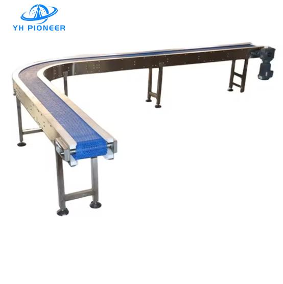 Quality Flexible Water Bottle Conveyor Systems , POM Chain Plate Bottling Line Conveyo 10kg for sale