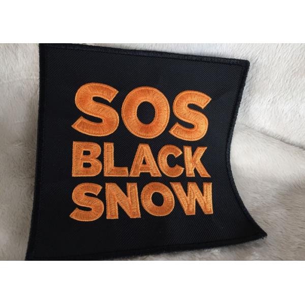 3D Raised Logo Woven Custom Embroidered Patches Sew On Cloth Badges