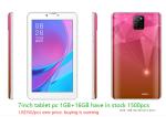 1024*600 DDR 1GB SSD 16GB Kids Tablet PC Android 5.0 CPU CortexTM A7