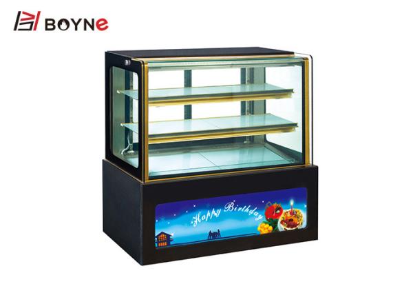 Quality 3 Layer Air Cooling Defrost Countertop Cake Display Fridge Showcase For Advertising for sale