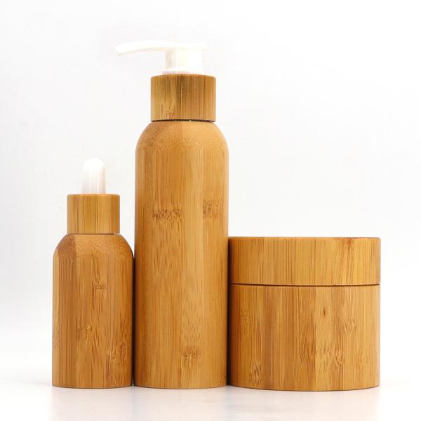 Quality ODM Plastic Jar Bamboo Lid Canisters 200g 100g With Silk Screen Printing for sale