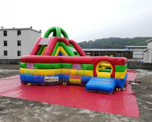 Buy cheap 6x4x3.5 Meter Inflatable Bouncer Slide Obstacle Course Jumping Castle product