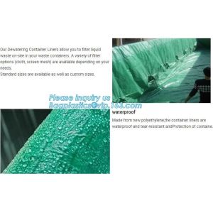 Environmental 6 Mil Drawstring Dumpster Container Liners,6Mil Drawstring Open