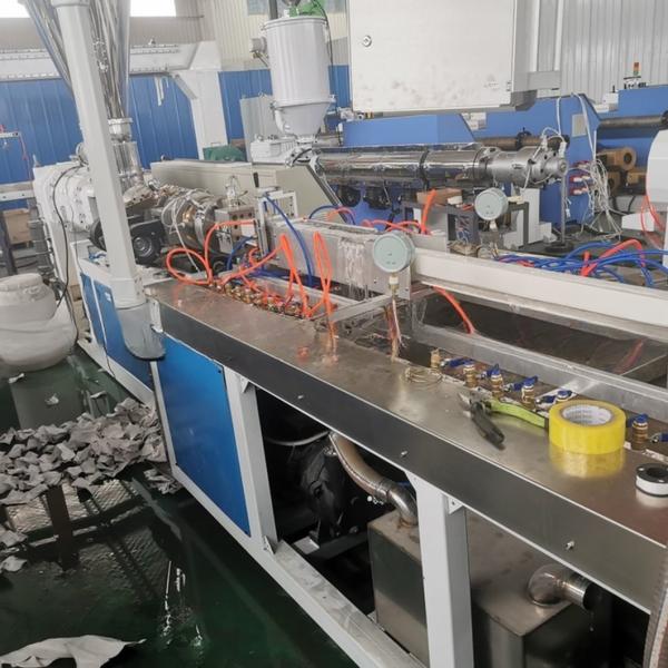 55/120 PVC Trunking Extrusion Line Double Screw PVC Cable Trunking Machine