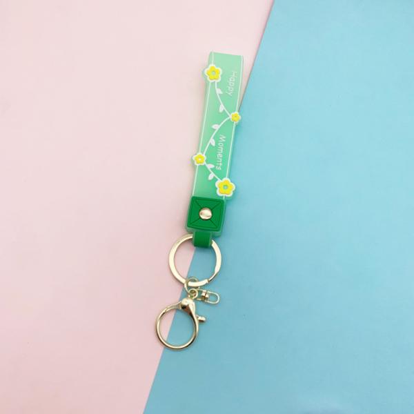 Soft And Bpa Free Silicone Keychain Pendants Wrist Keychain Bracelet Gifts for Girls